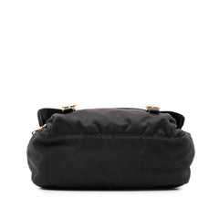 Saffiano Trimmed Tessuto Zip Double Buckle Messenger Bag