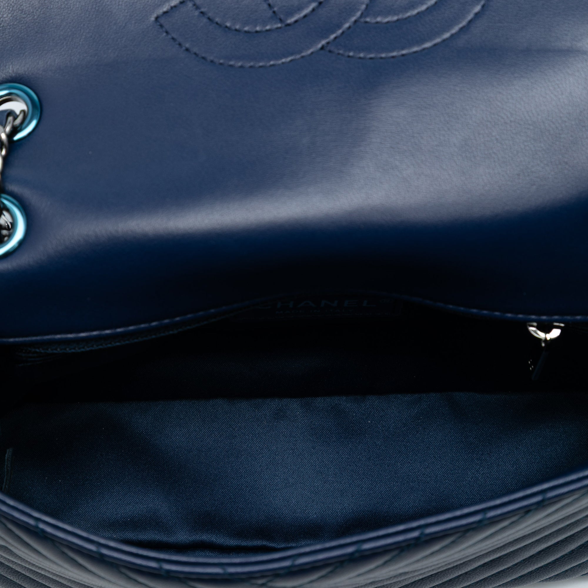 Small Lambskin CC Crossing Flap