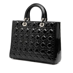 Large Patent Cannage Lady Dior