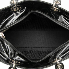 Large Patent Cannage Lady Dior