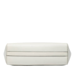 Small Soft Calf Trimmed Saffiano Zippered Tote