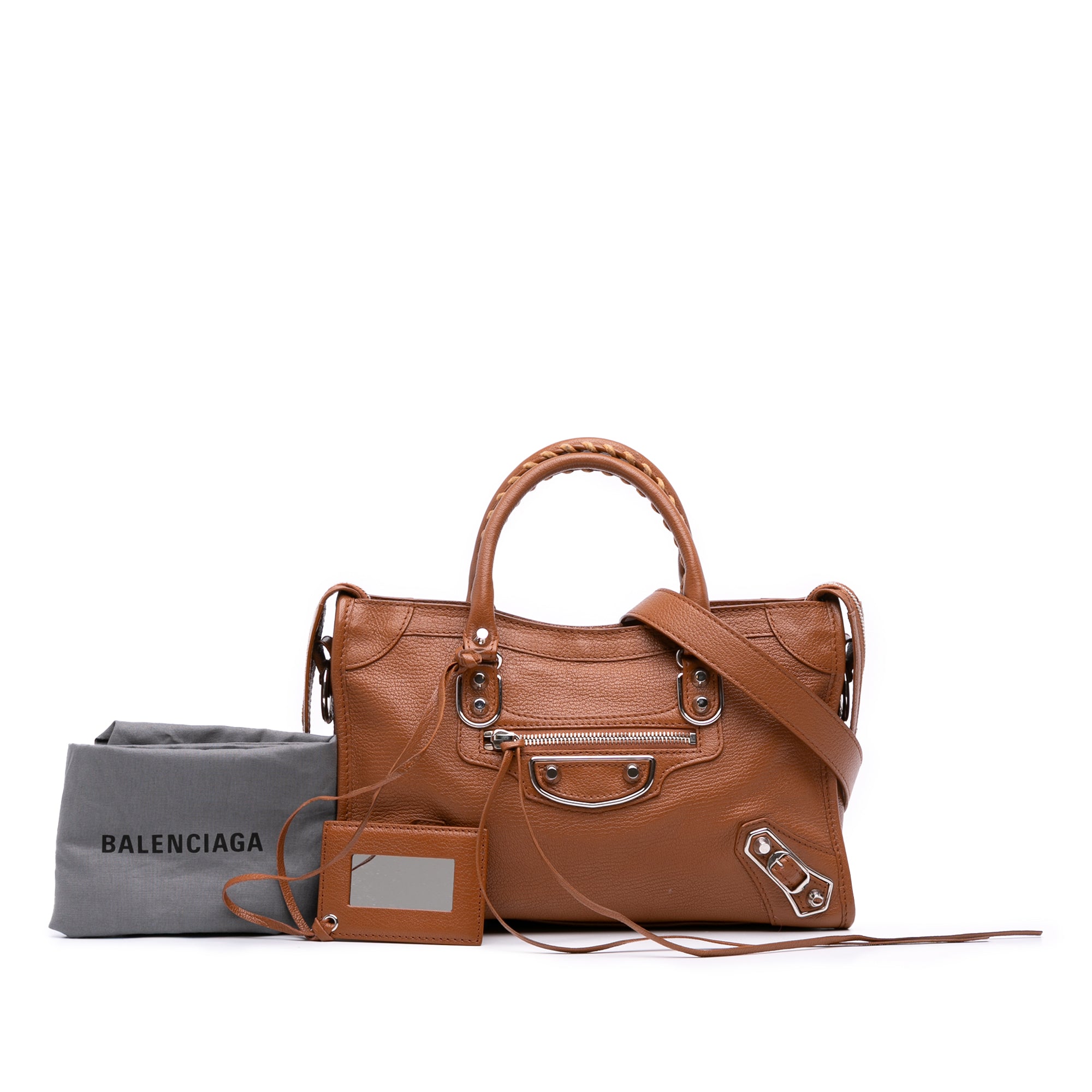 Small Chevre Motocross Classic Metallic Edge City Satchel
