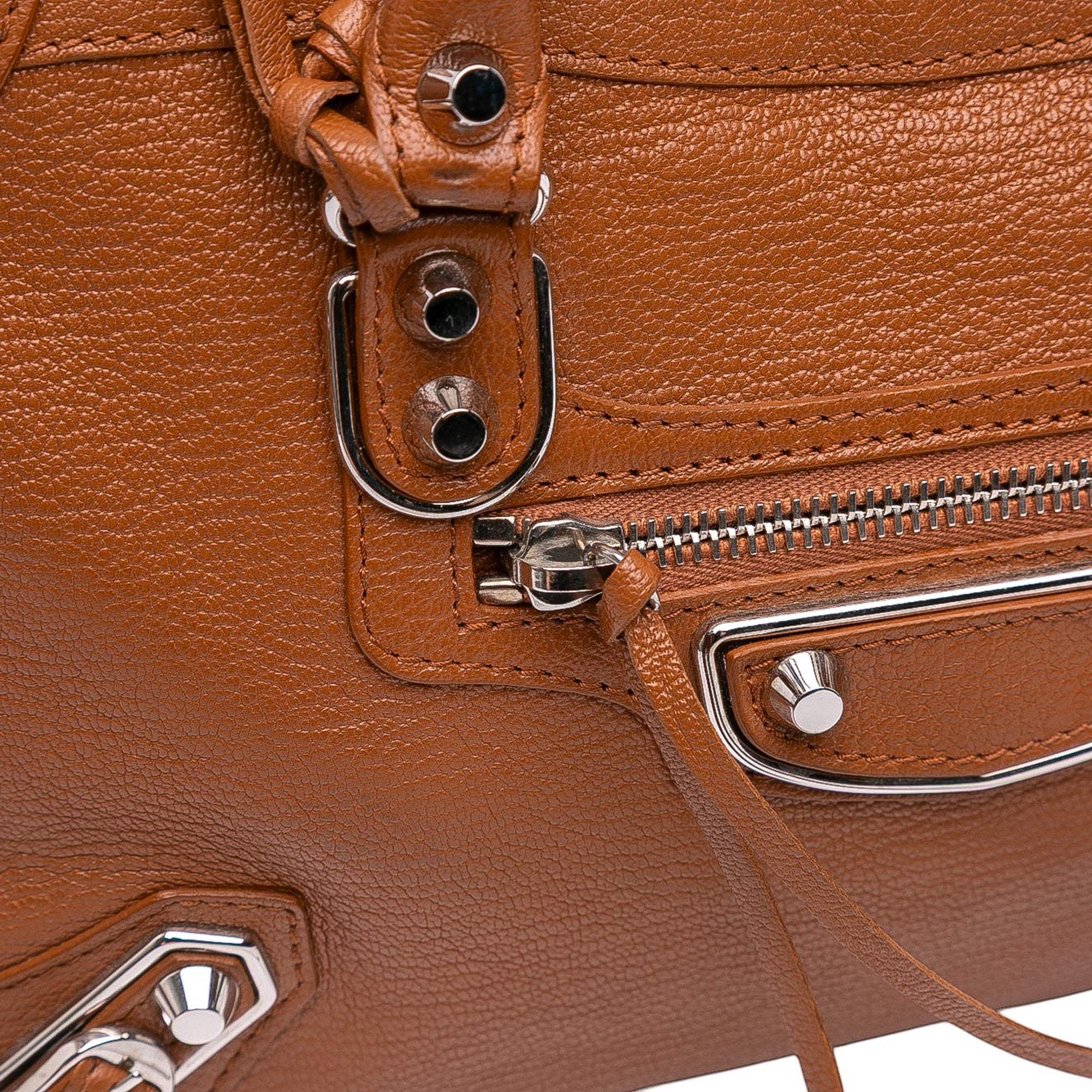 Small Chevre Motocross Classic Metallic Edge City Satchel