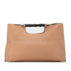 Medium Leather Bamboo Daily Shopper