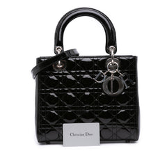 Medium Patent Cannage Lady Dior