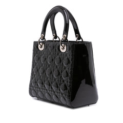 Medium Patent Cannage Lady Dior