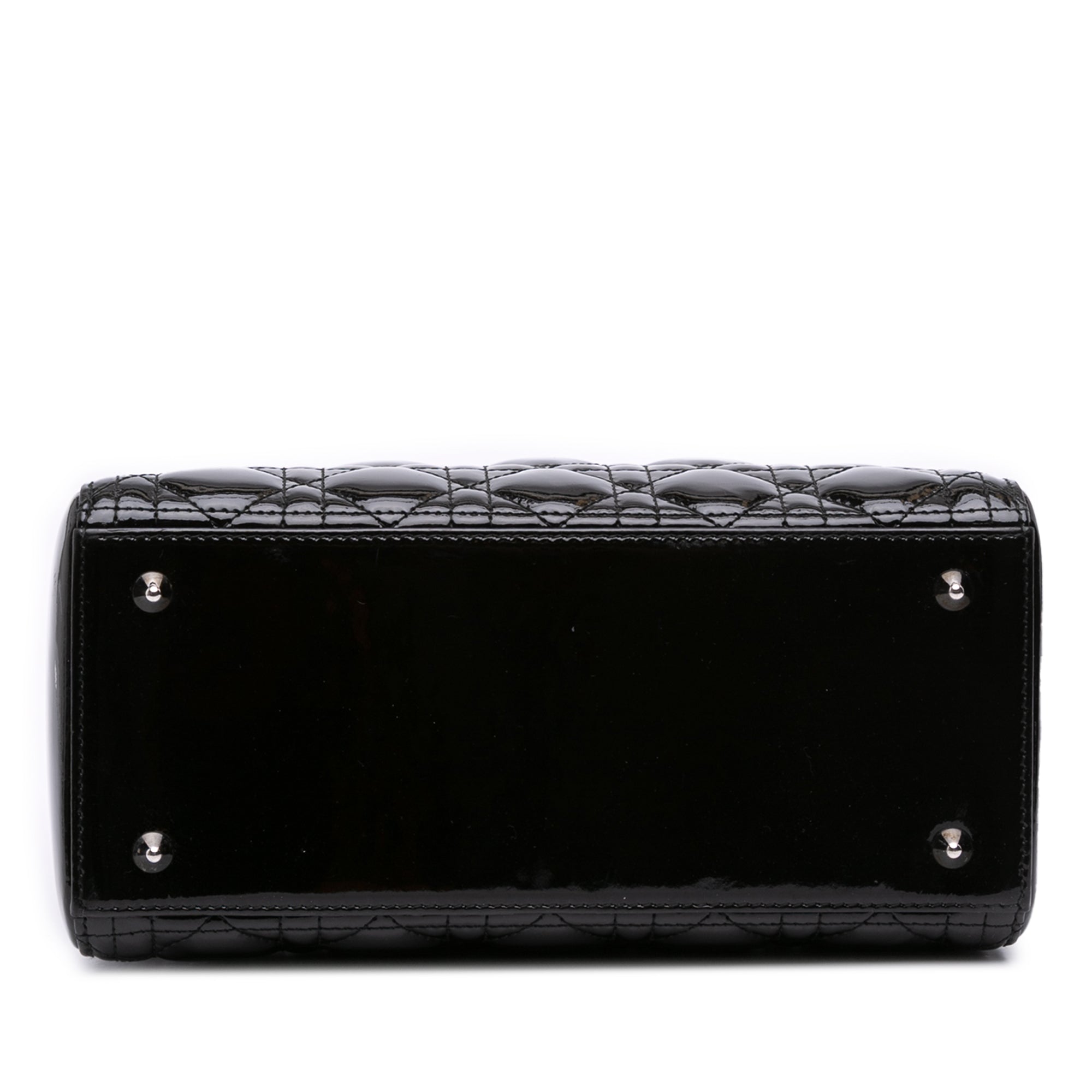Medium Patent Cannage Lady Dior