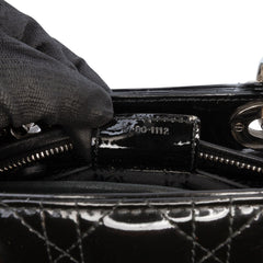 Medium Patent Cannage Lady Dior