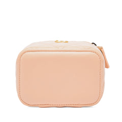 Mini Quilted Lambskin Pearl Crush Vanity Case With Chain