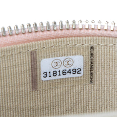 Mini Quilted Lambskin Pearl Crush Vanity Case With Chain