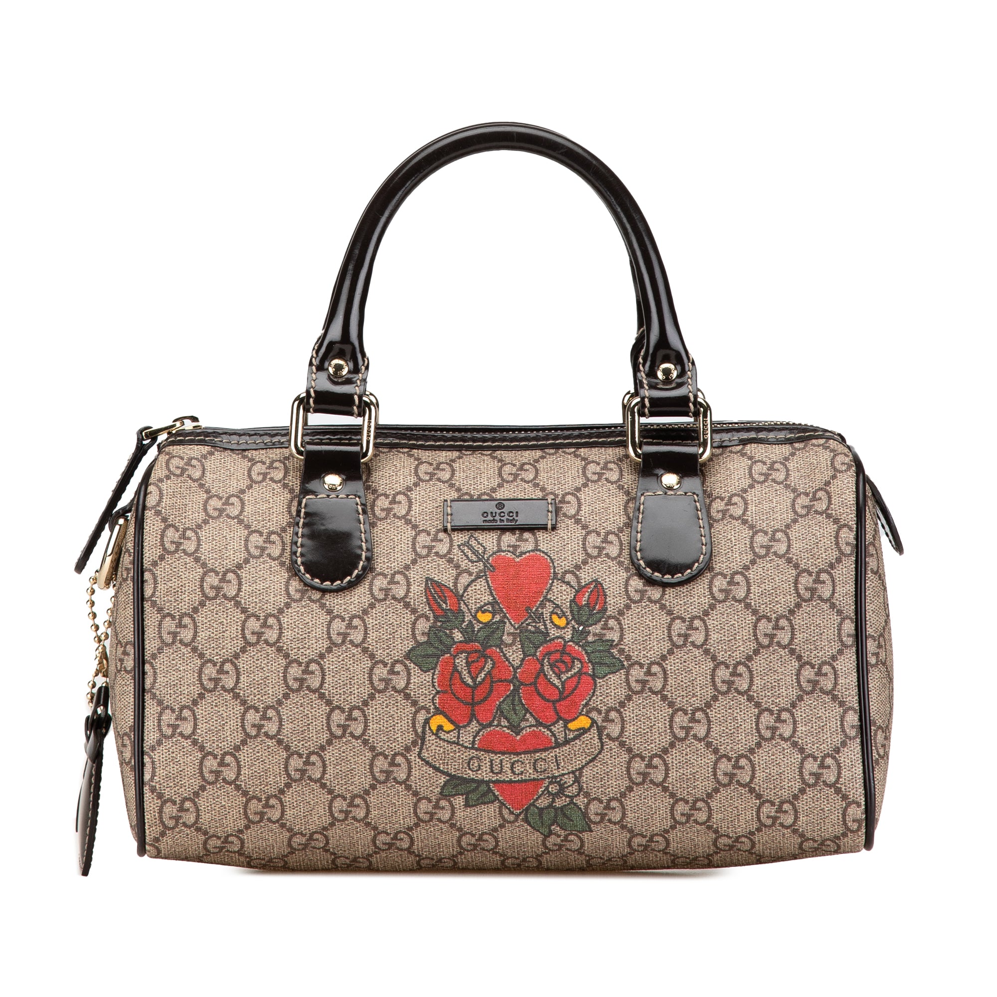 Small GG Supreme Joy Tattoo Heart Boston Bag