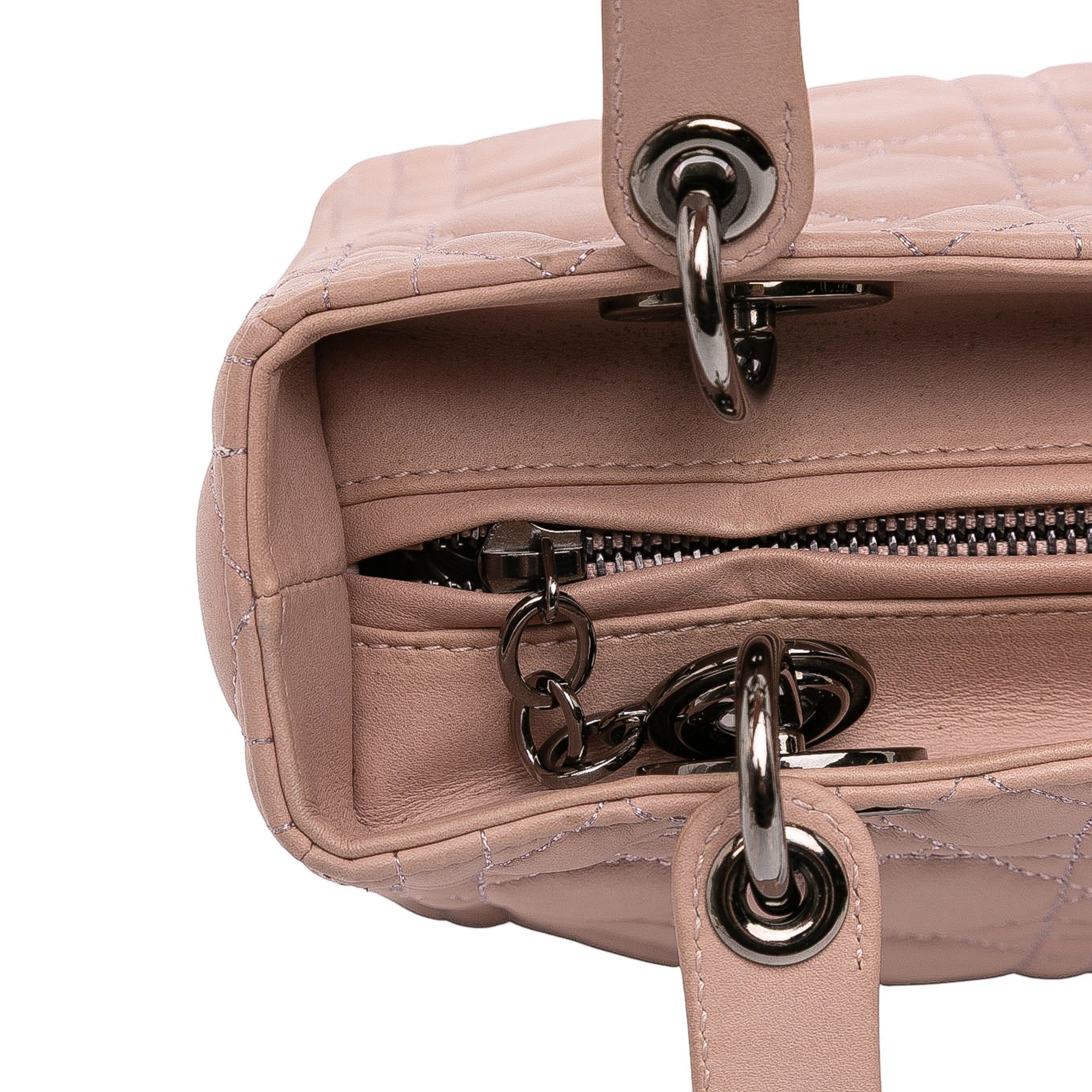 Medium Lambskin Cannage Lady Dior