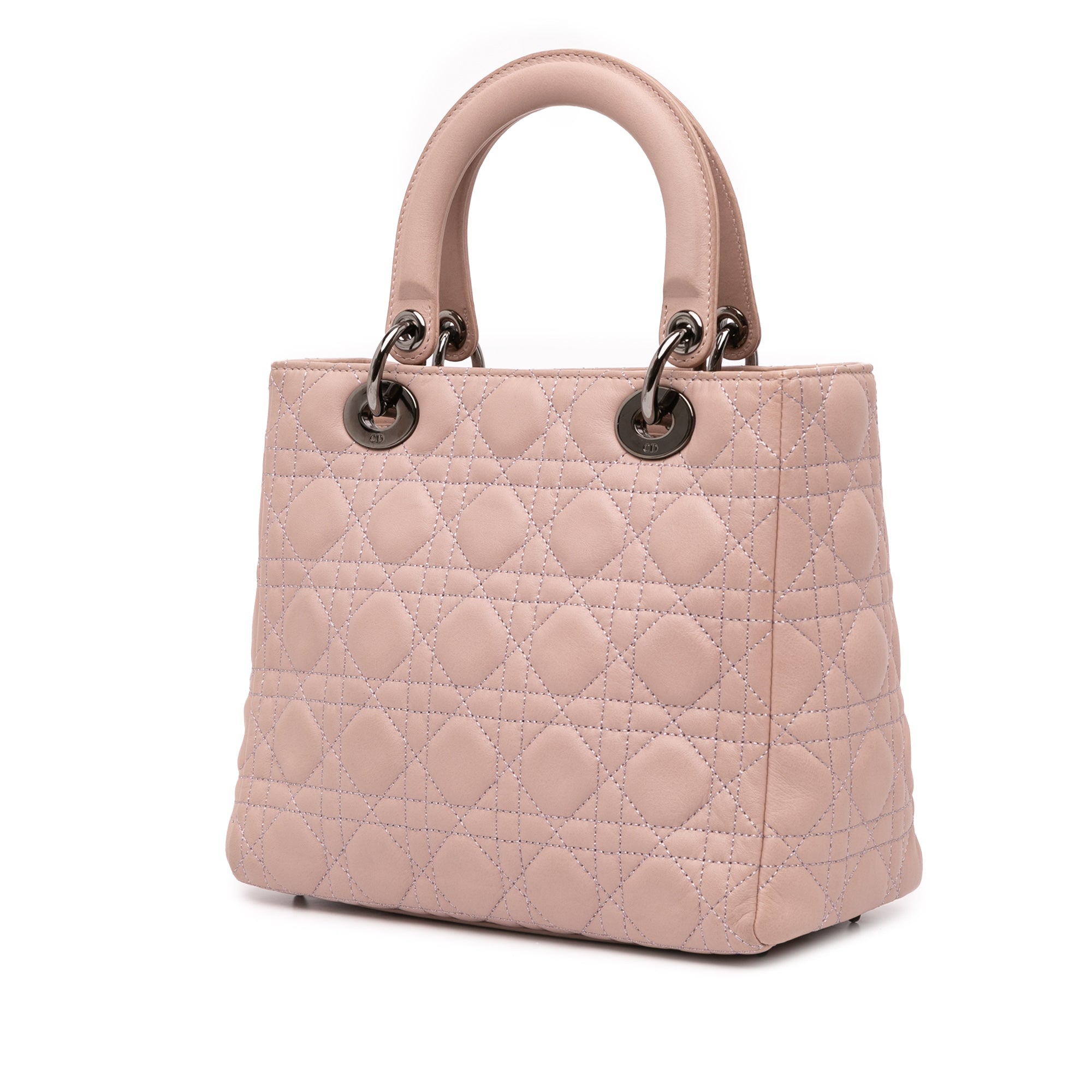 Medium Lambskin Cannage Lady Dior
