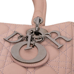Medium Lambskin Cannage Lady Dior