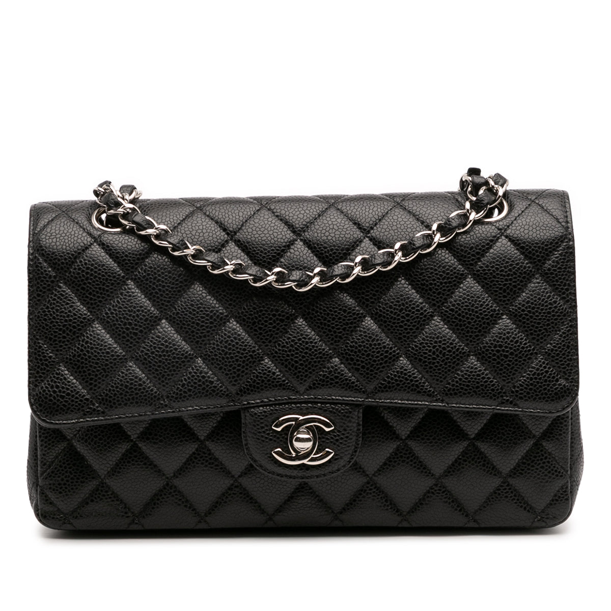Medium Classic Caviar Double Flap