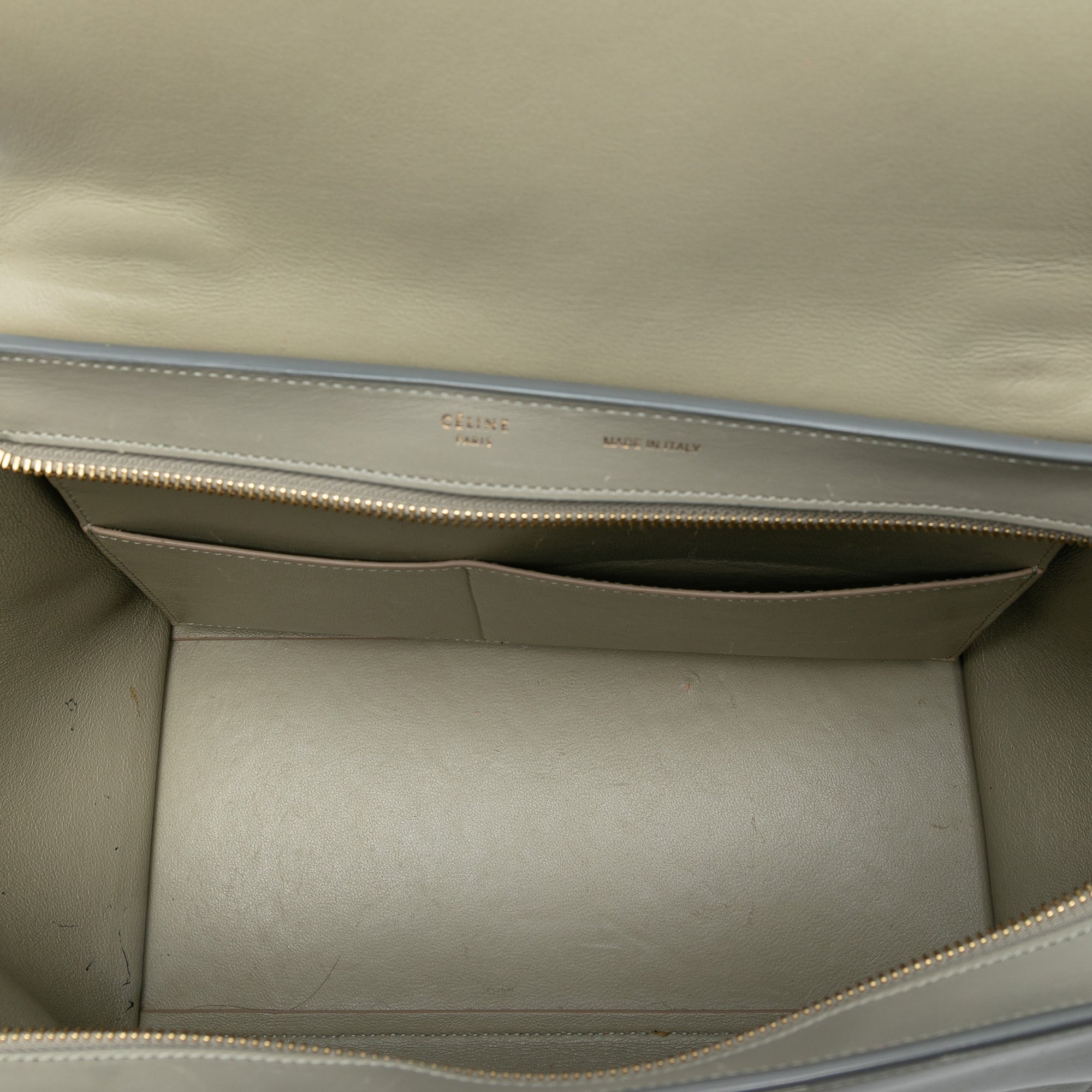 Medium Tricolor Trapeze Satchel