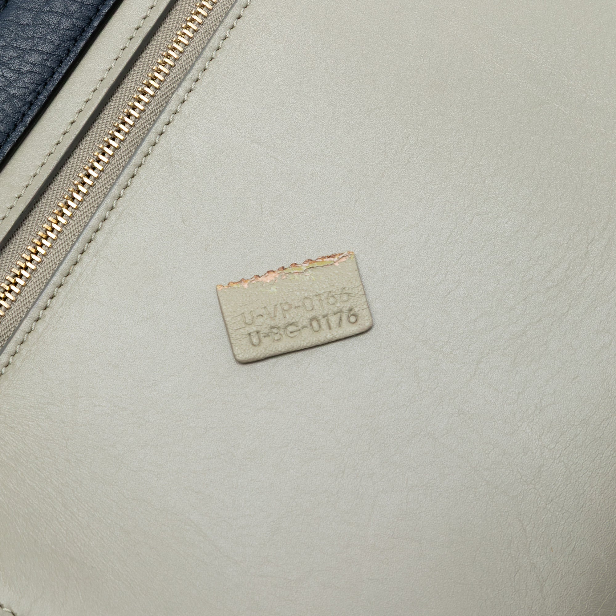 Medium Tricolor Trapeze Satchel