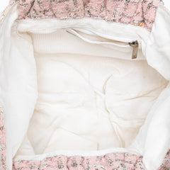 Tweed Boucle Knitting Top Handle Bag