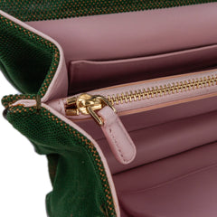 Oblique Velvet Diorama Satchel
