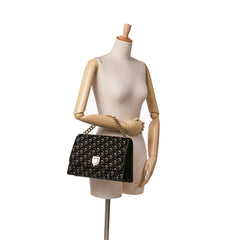 Oblique Velvet Diorama Satchel