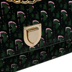 Oblique Velvet Diorama Satchel