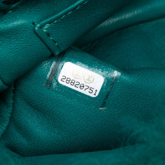 Small CC Shearling Single Flap