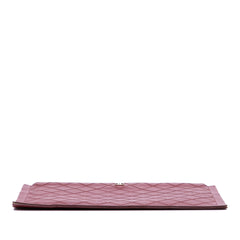 CC Stitched Lambskin Clutch