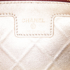 CC Stitched Lambskin Clutch