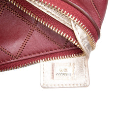 CC Stitched Lambskin Clutch