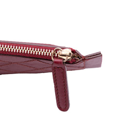 CC Stitched Lambskin Clutch