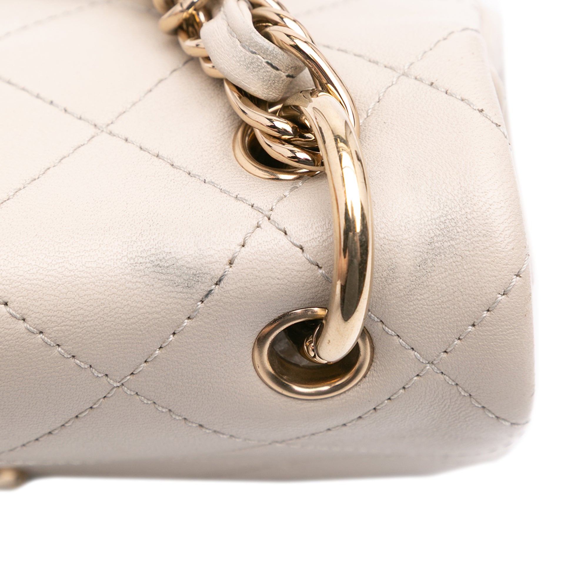 Medium Lambskin Twist Chain Enamel CC Flap