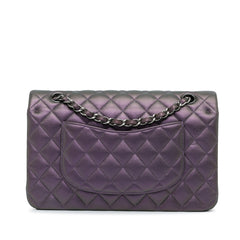 Medium Classic Iridescent Lambskin Double Flap