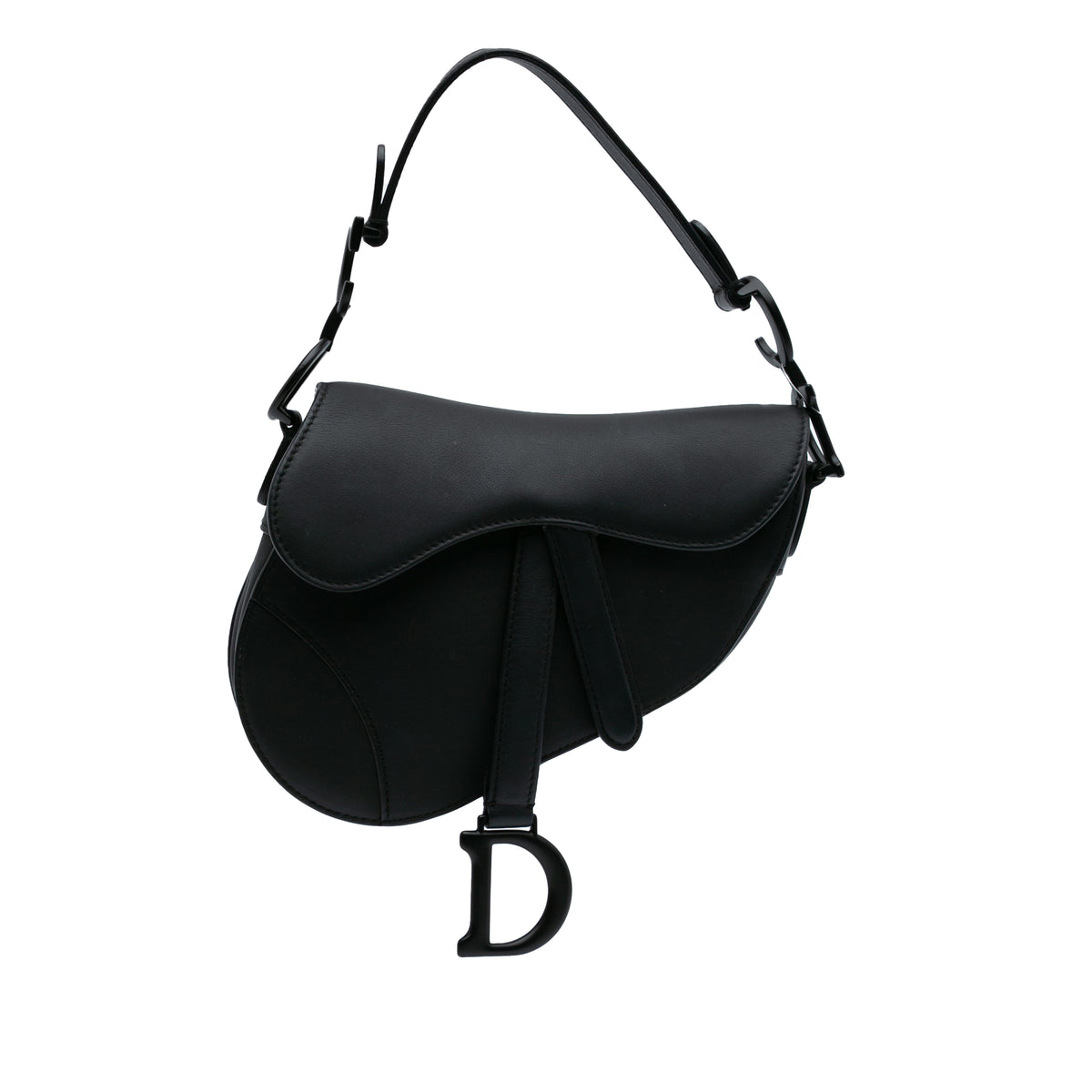 Mini Ultra Matte Calfskin Saddle Bag