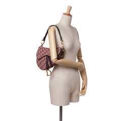 Oblique Canvas Saddle Bag