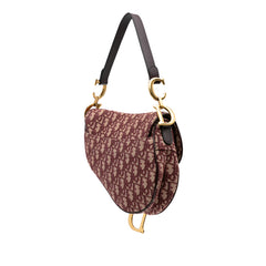 Oblique Canvas Saddle Bag