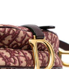 Oblique Canvas Saddle Bag