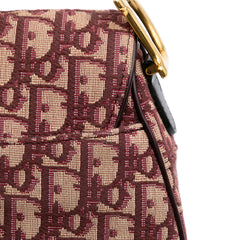 Oblique Canvas Saddle Bag