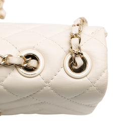 Small Mix Quilted Aged Calfskin New Clutch Flap