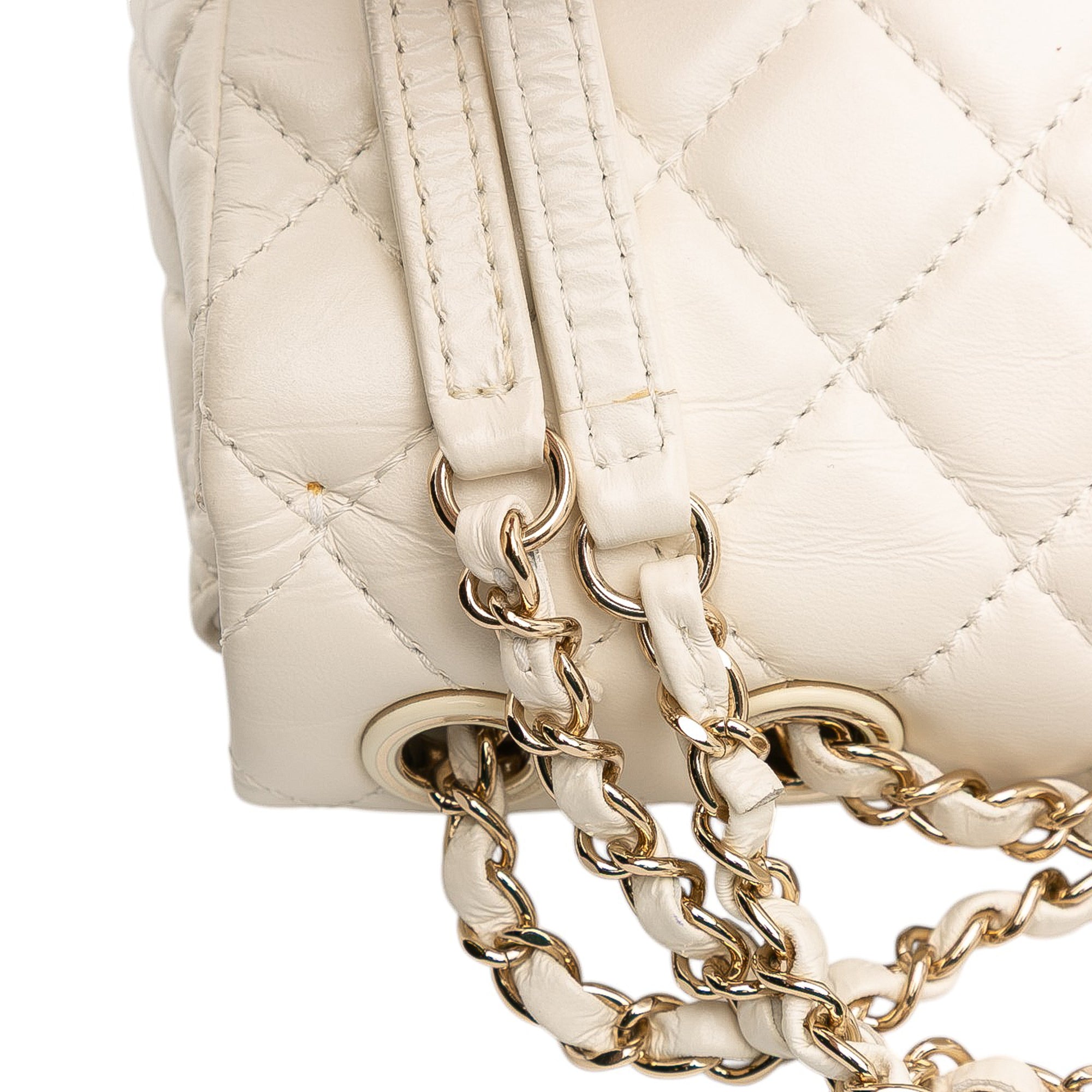 Small Mix Quilted Aged Calfskin New Clutch Flap
