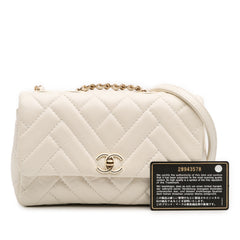 Small Mix Quilted Aged Calfskin New Clutch Flap