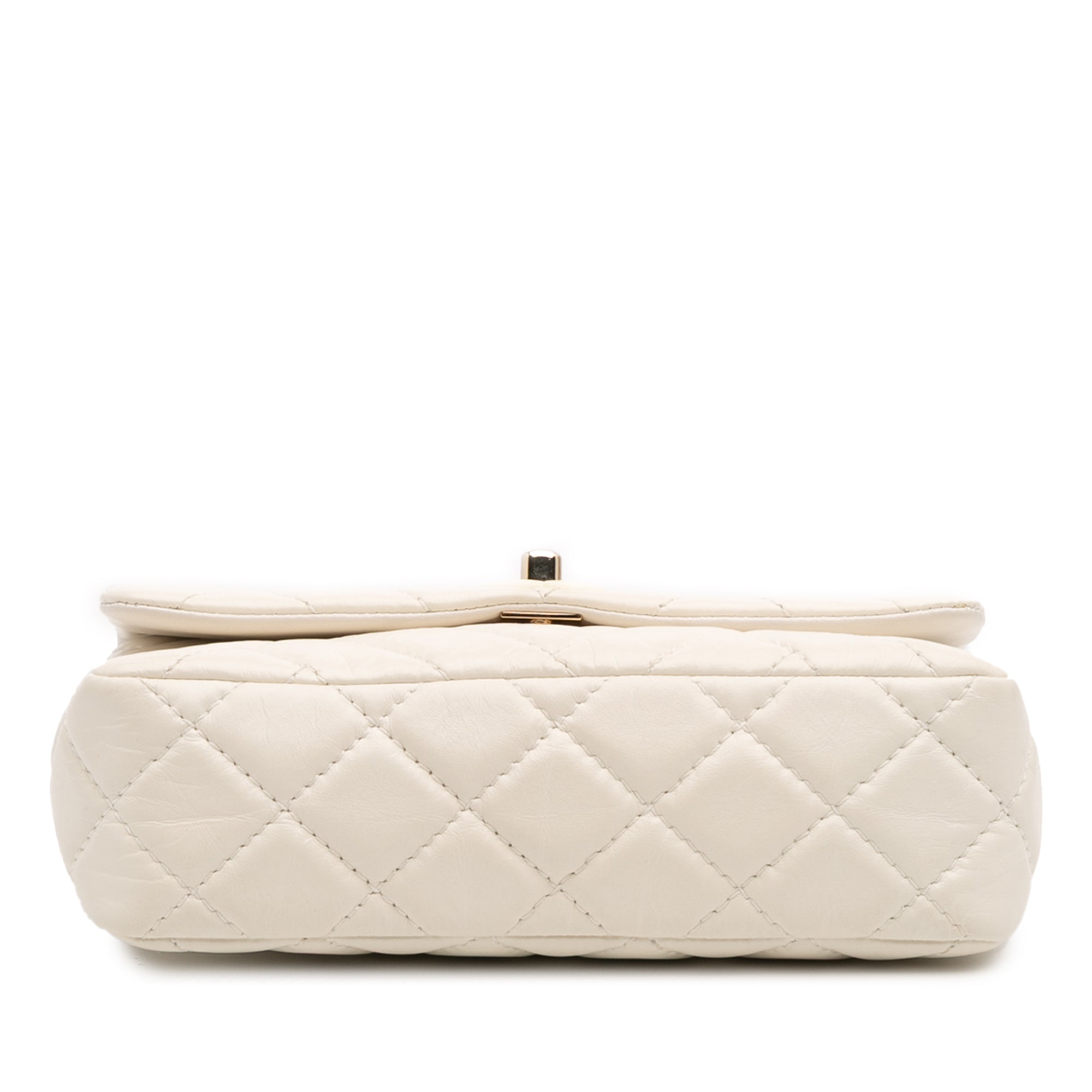 Small Mix Quilted Aged Calfskin New Clutch Flap