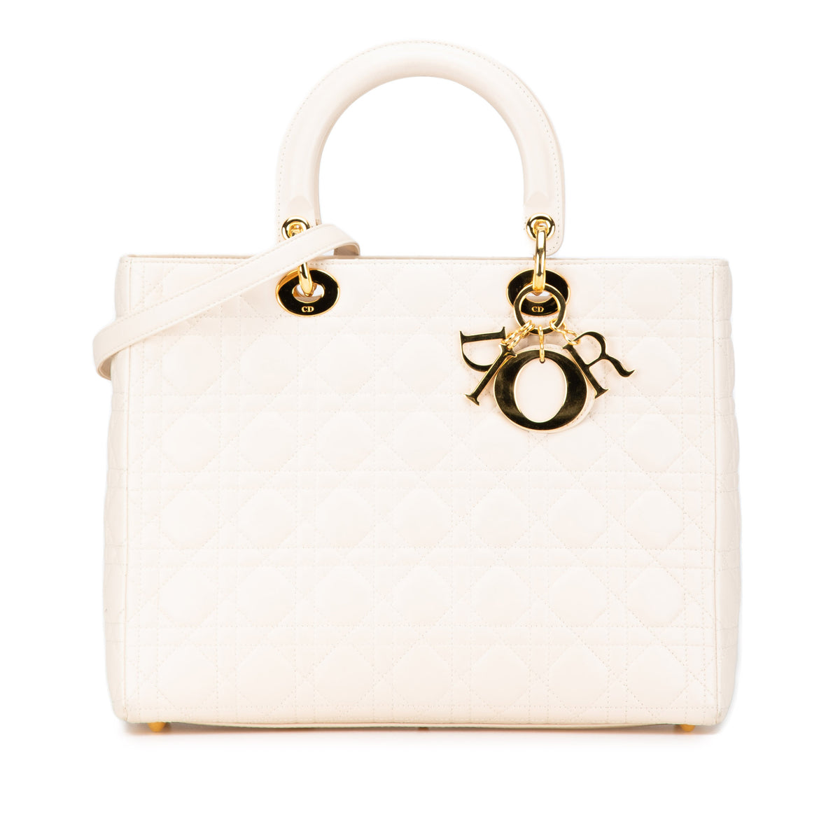 Large Lambskin Cannage Lady Dior