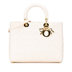 Large Lambskin Cannage Lady Dior
