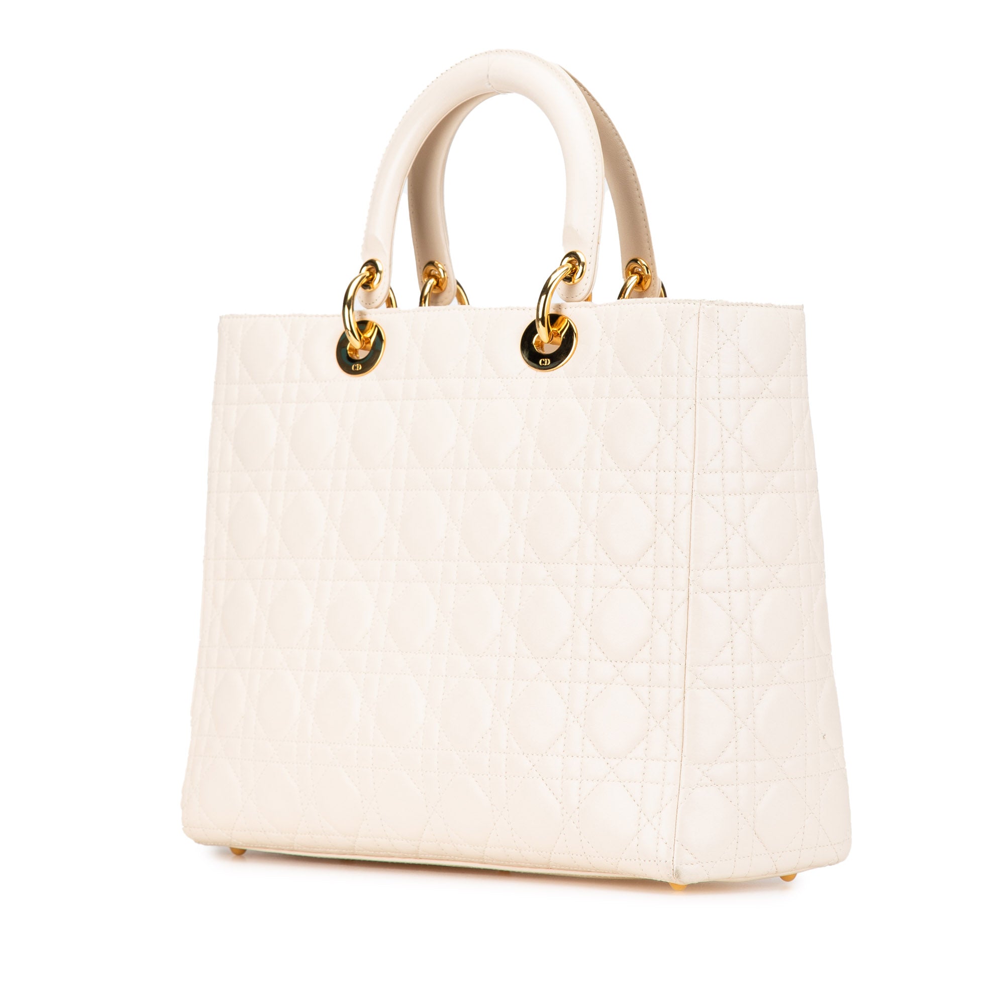 Large Lambskin Cannage Lady Dior