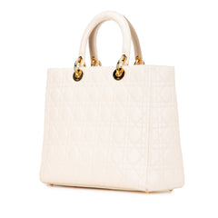 Large Lambskin Cannage Lady Dior