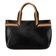 Leather Web Handbag