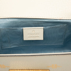 Small Leather Bee Star Padlock Crossbody