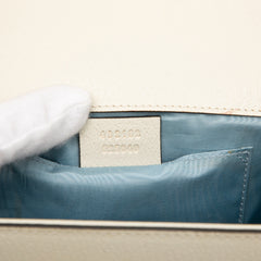 Small Leather Bee Star Padlock Crossbody