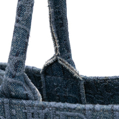 Medium Oblique Denim Book Tote