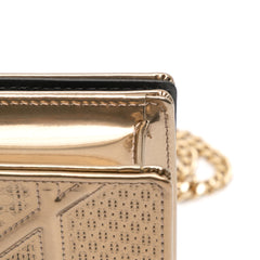 Metallic Patent Microcannage Diorama Wallet on Chain